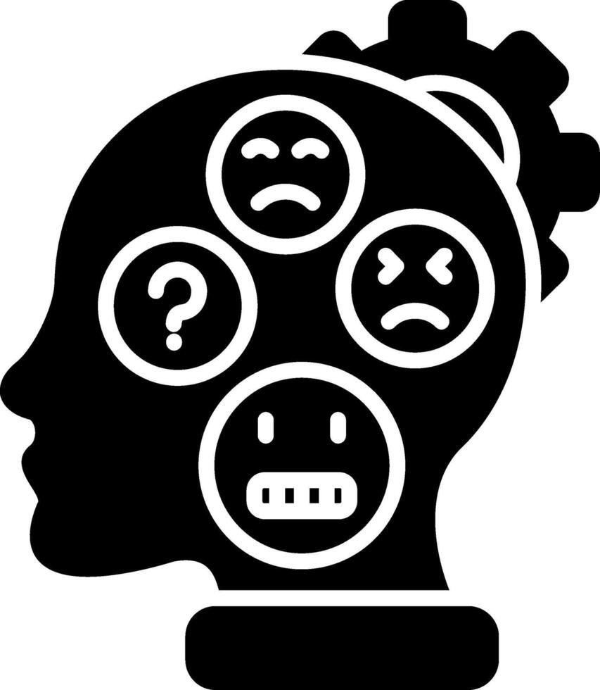Psychology Glyph Icon vector