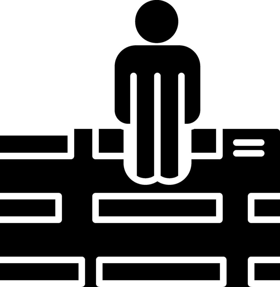 Street View Glyph Icon vector