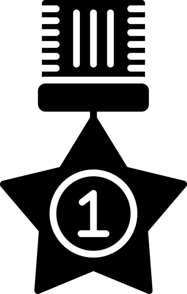 1st Prize Glyph Icon vector