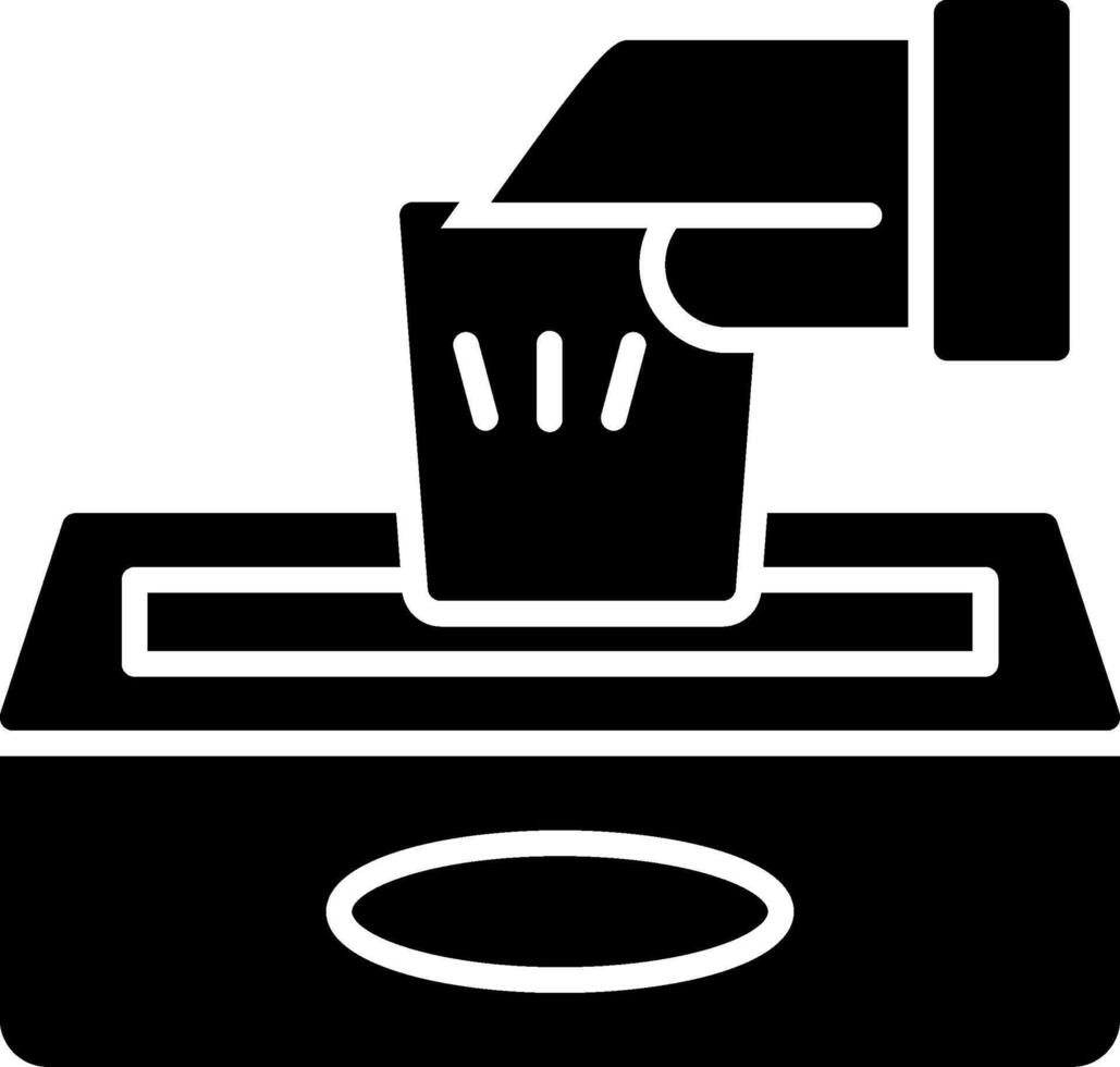 Wipes Glyph Icon vector