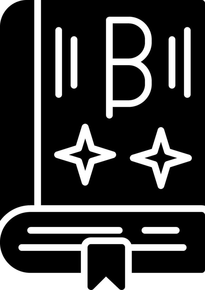 Book Glyph Icon vector