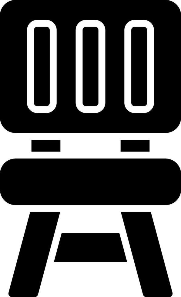 Chair Glyph Icon vector