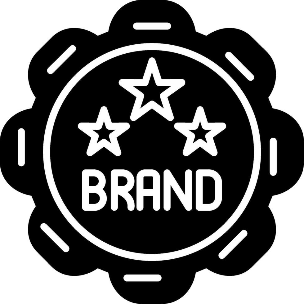 Brand Image Glyph Icon vector