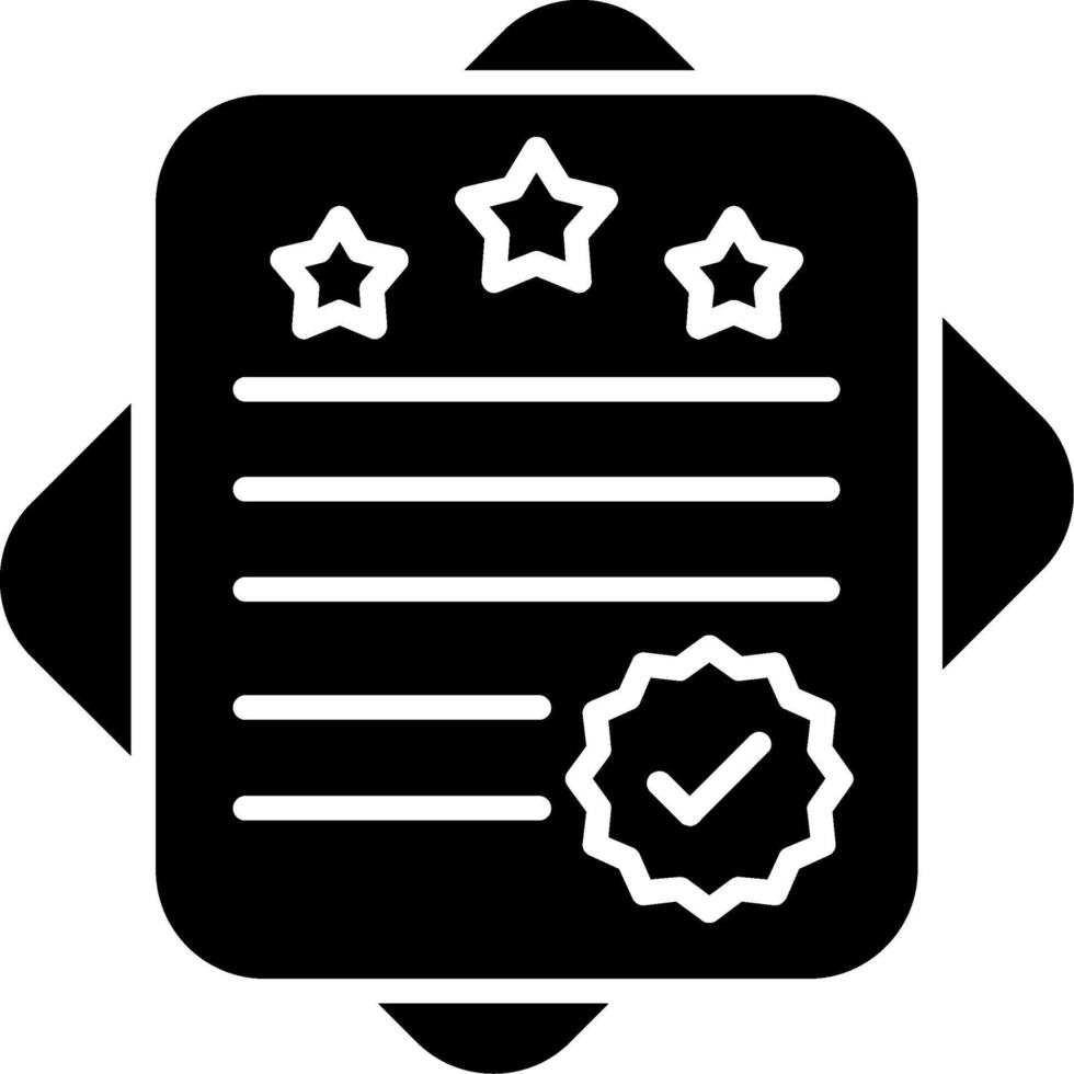Checked Glyph Icon vector