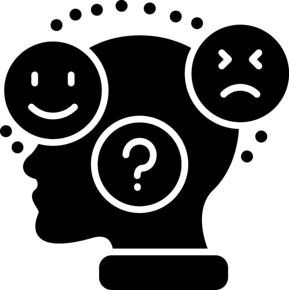 Behavioral Glyph Icon vector