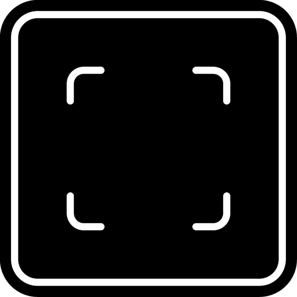 Expand Glyph Icon vector