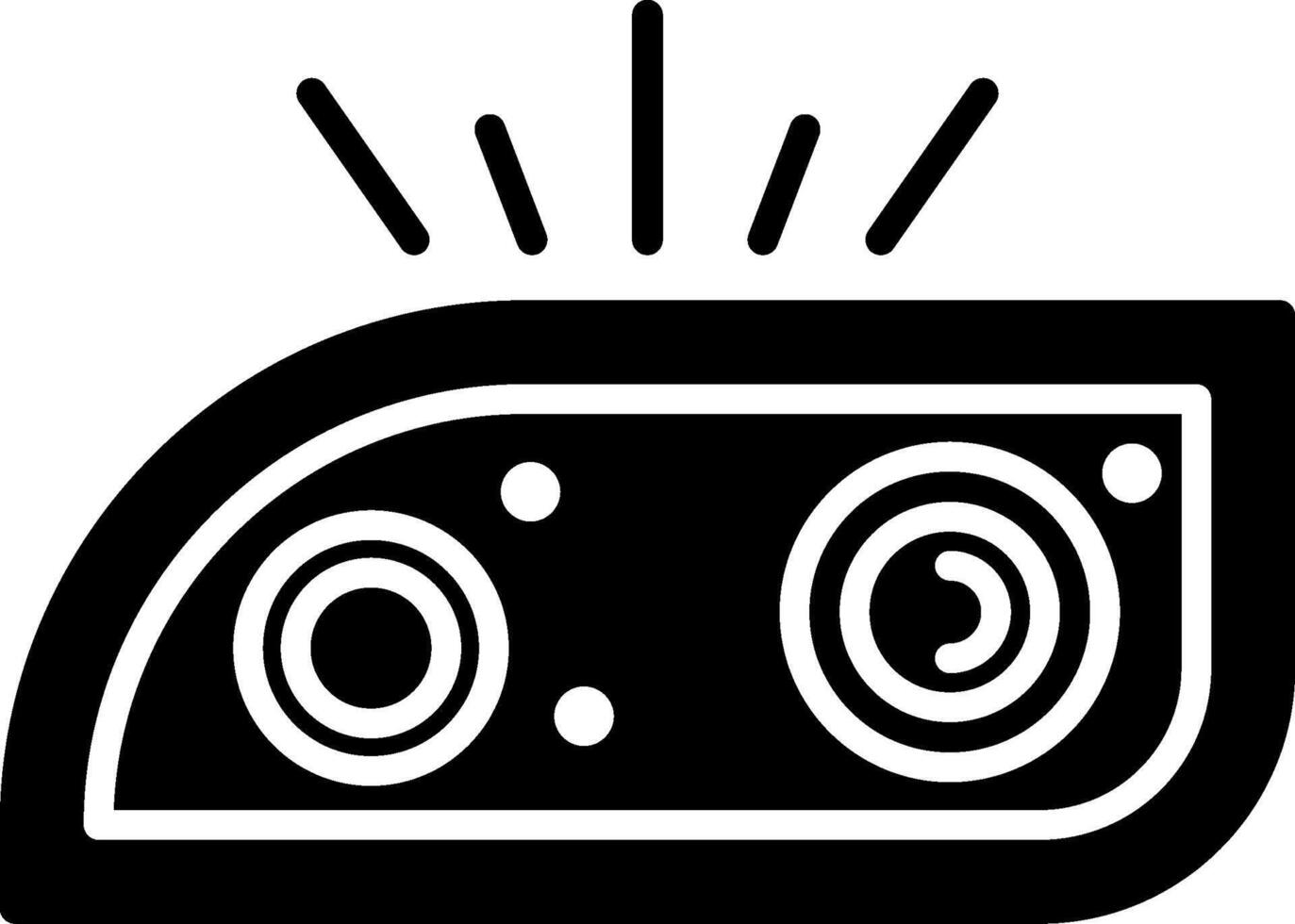 Car Light Glyph Icon vector