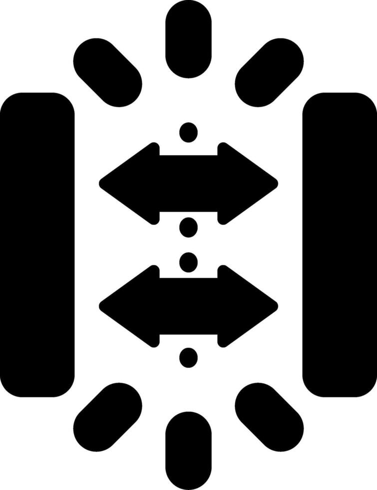 Gap Glyph Icon vector