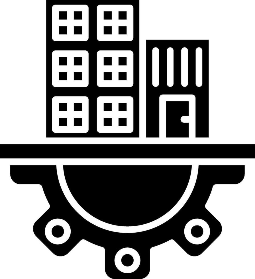 Infrastructure Glyph Icon vector