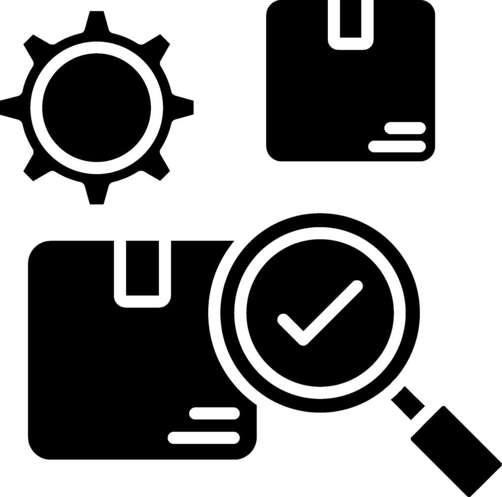Inventory Glyph Icon vector