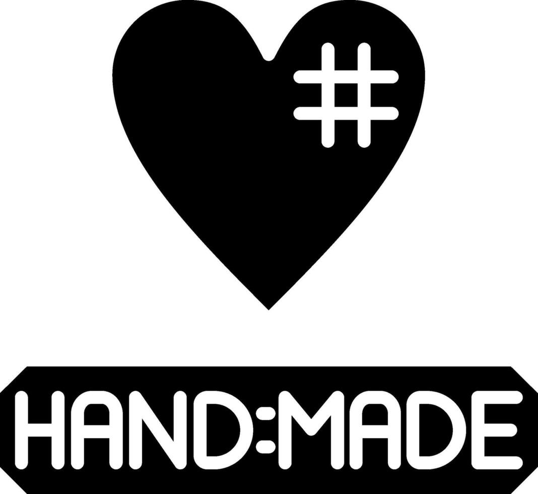 Handmade Glyph Icon vector