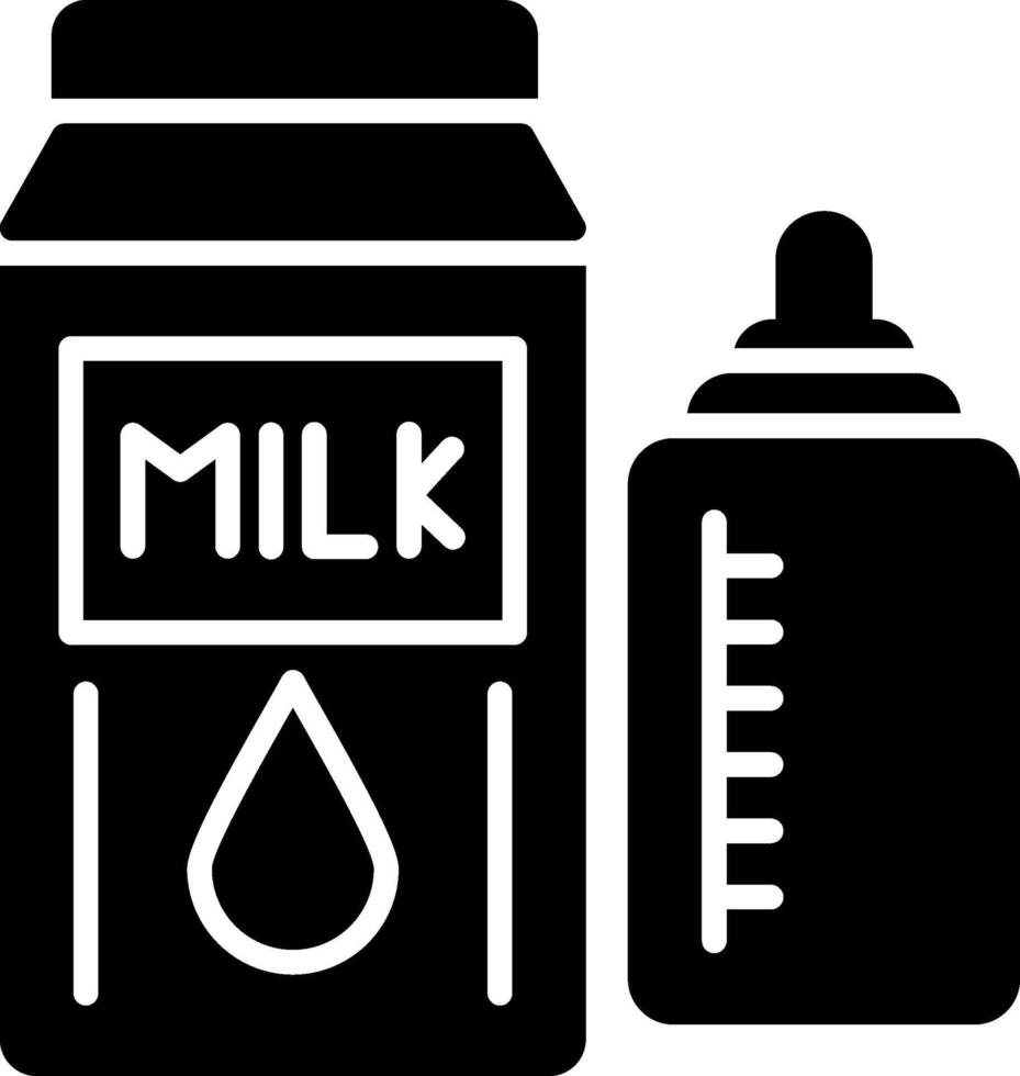 Milk Glyph Icon vector