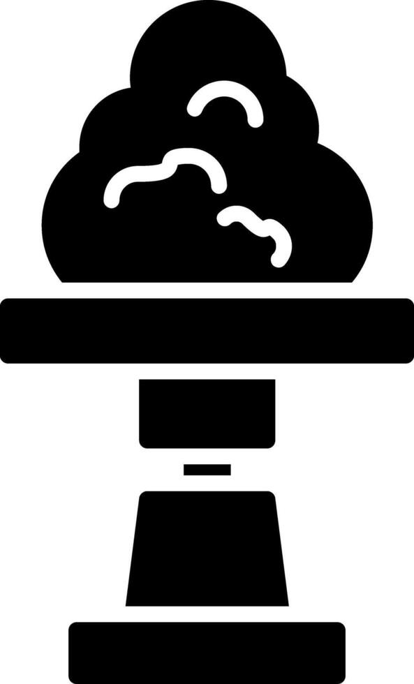 Clay Glyph Icon vector