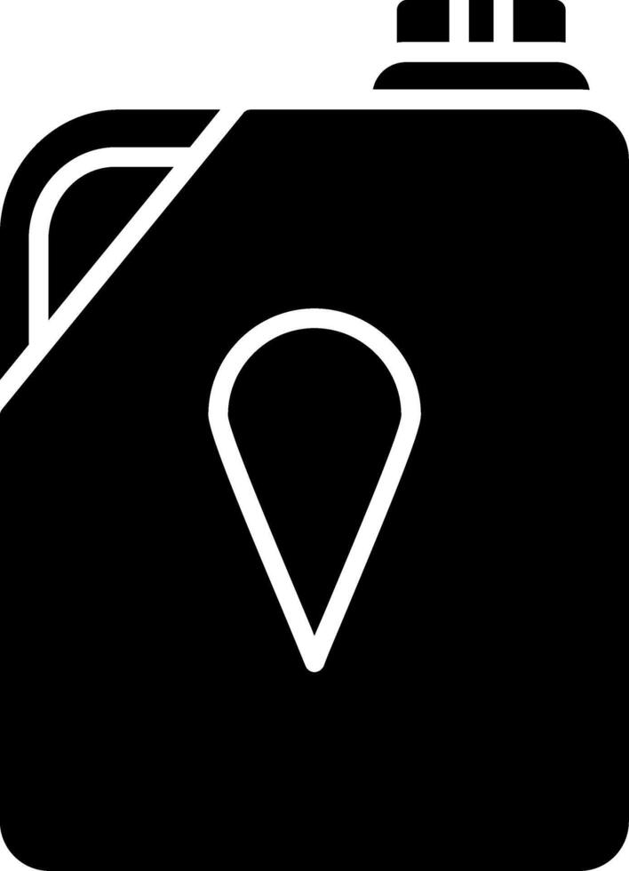 Sodium Hypochlorite Glyph Icon vector