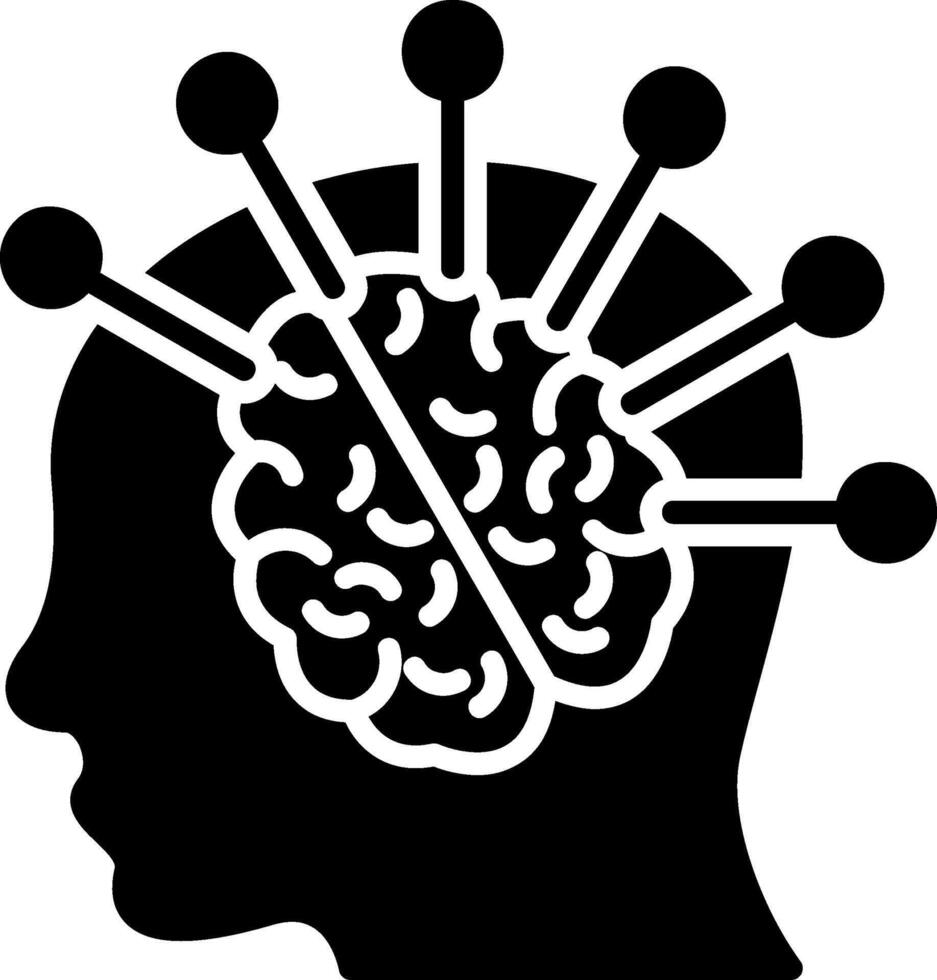 Thought Leadership Glyph Icon vector