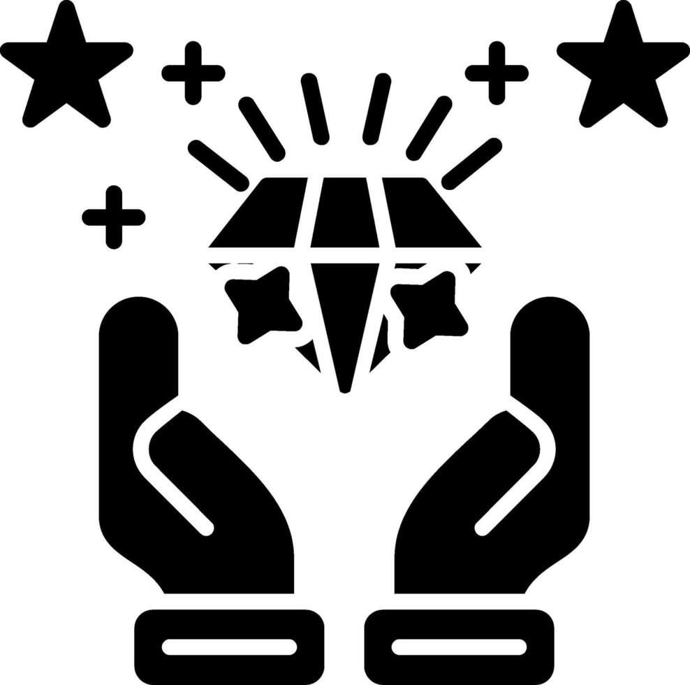 value proposition Glyph Icon vector