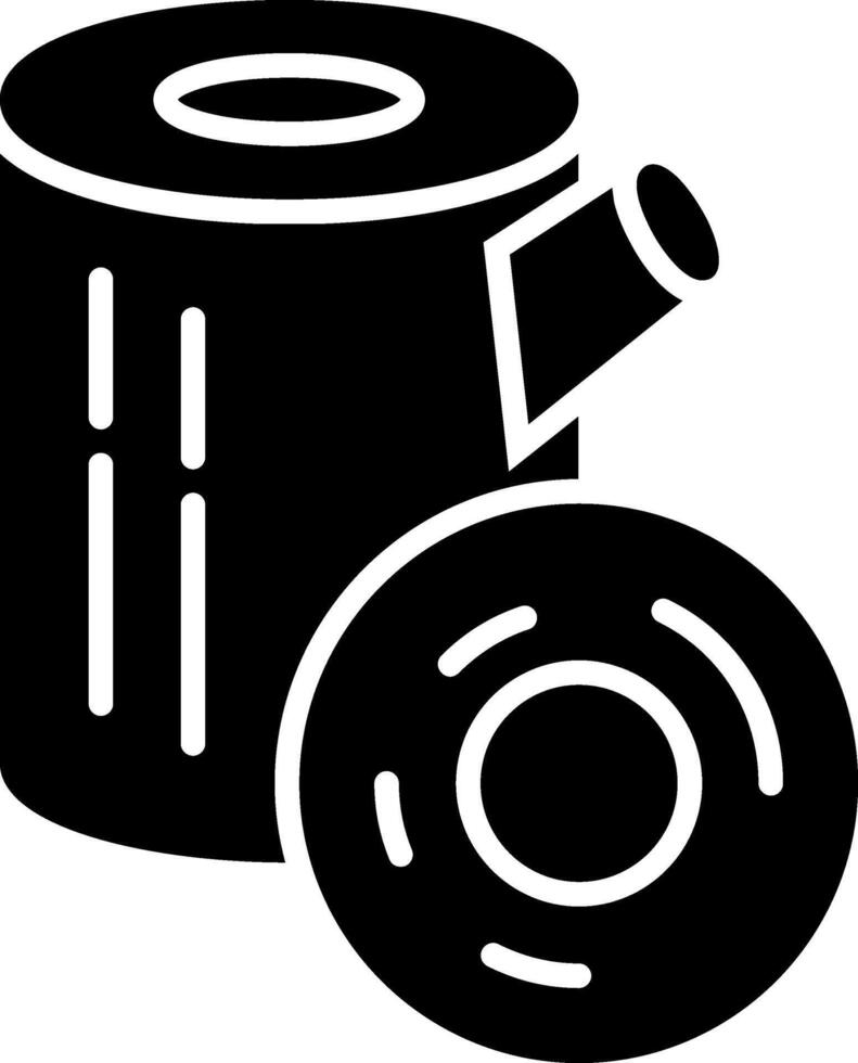 Wood Glyph Icon vector