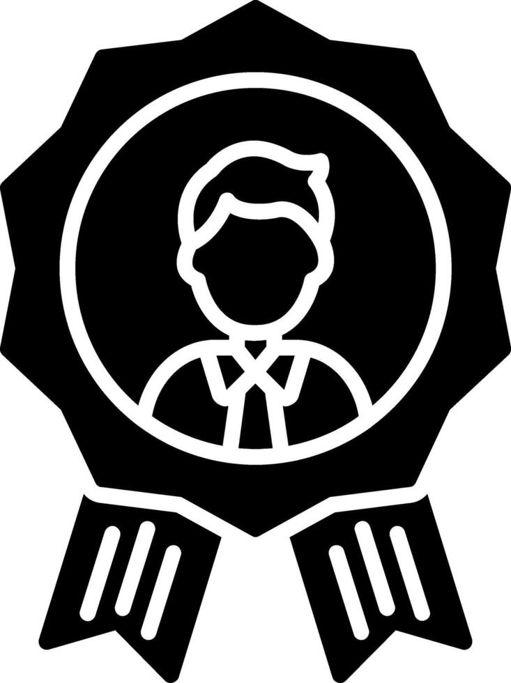 Vip Glyph Icon vector