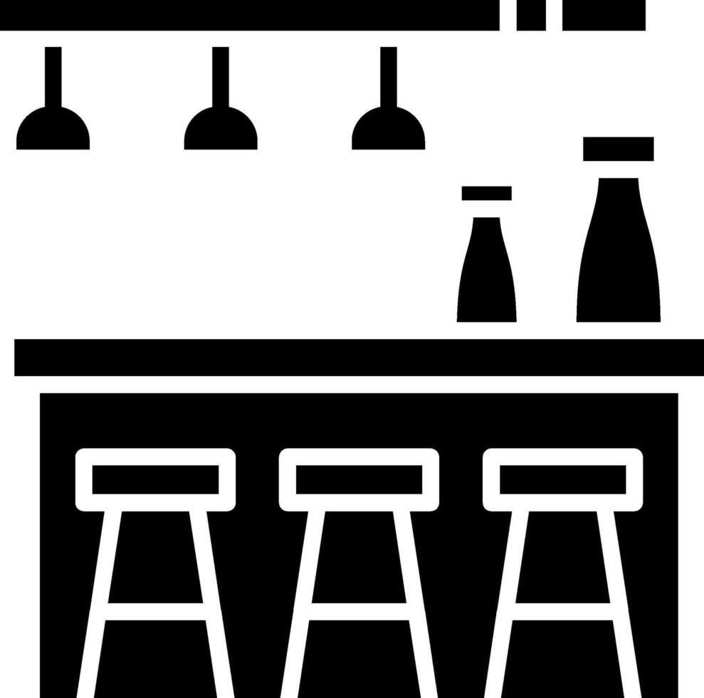 Bar Glyph Icon vector
