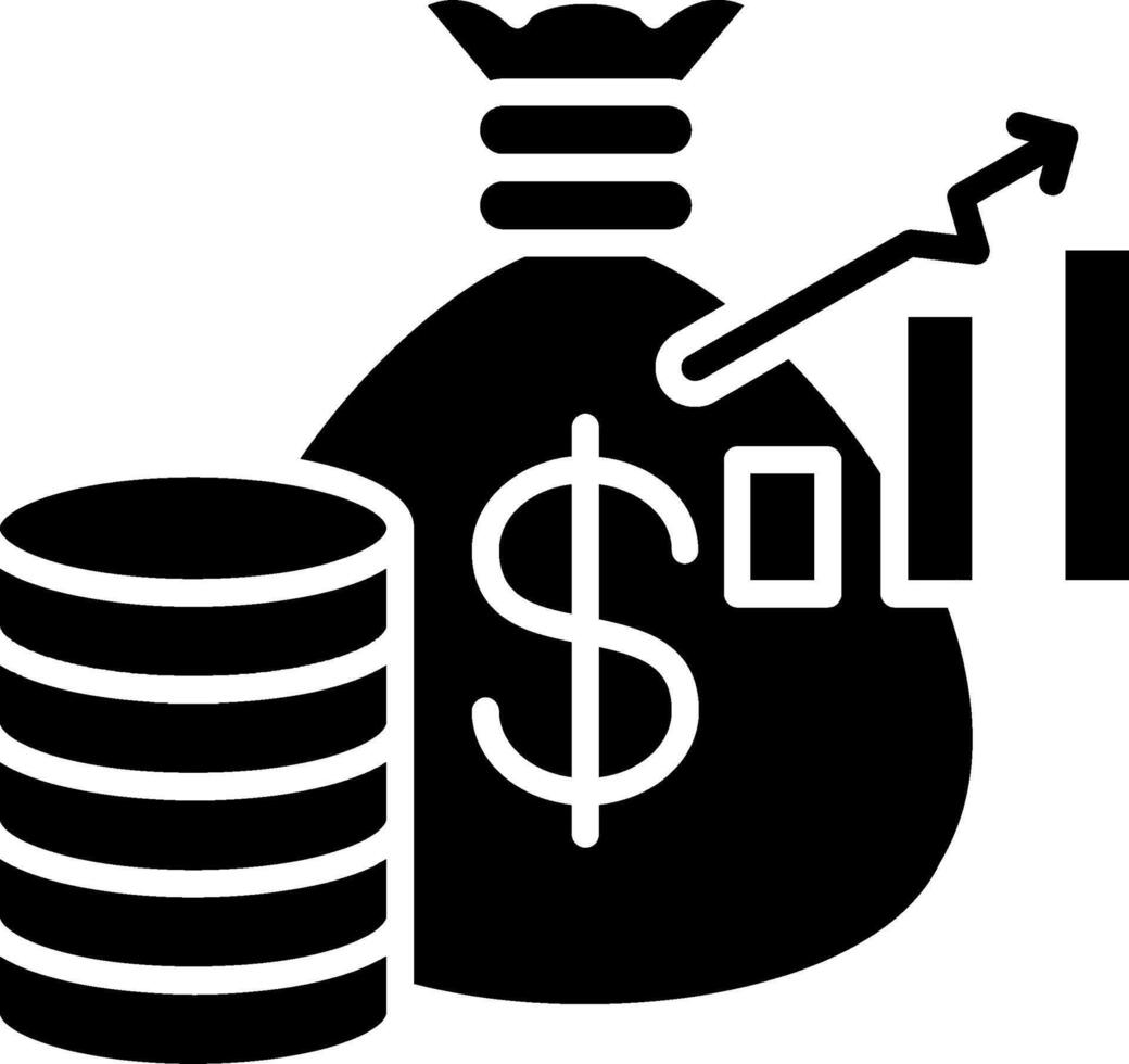 Capital Glyph Icon vector
