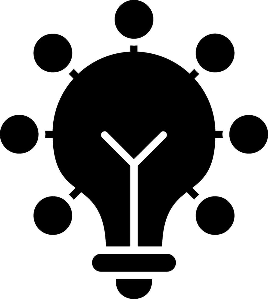 Creativity Glyph Icon vector