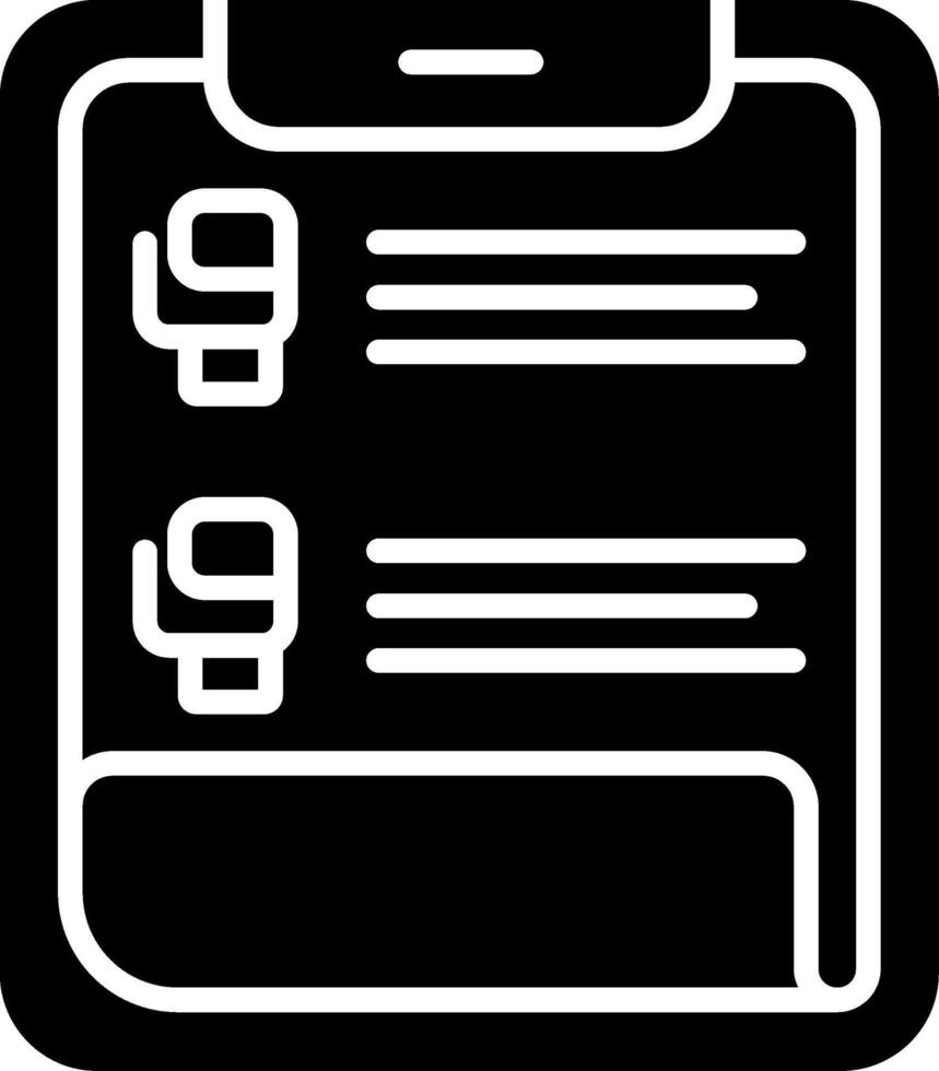 Clipboard Glyph Icon vector
