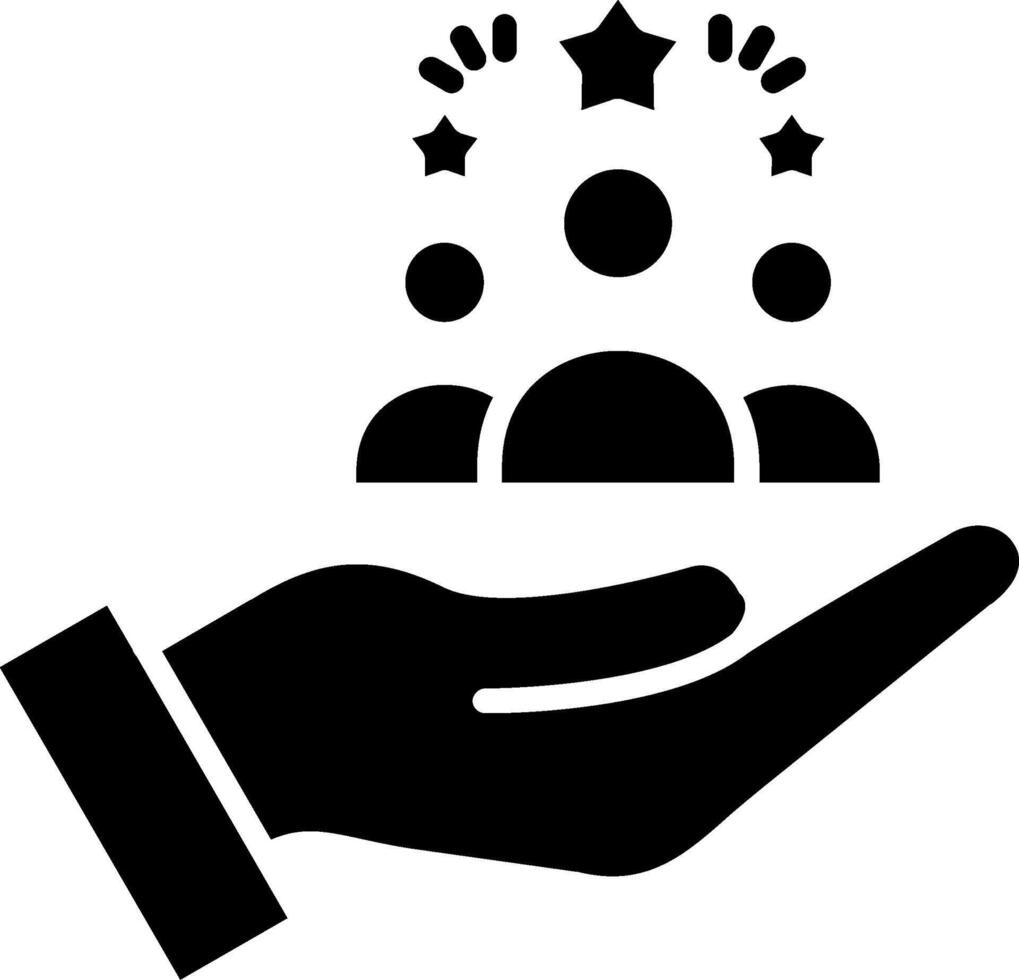 Customer Care Glyph Icon vector