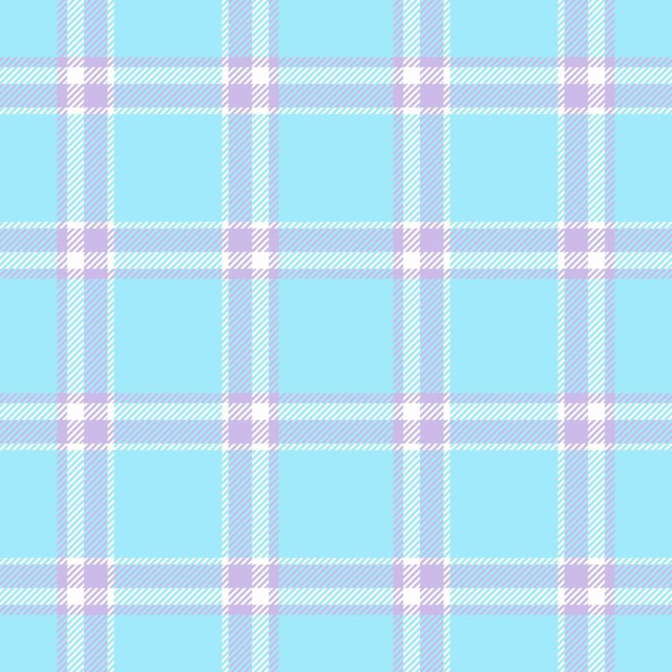 T-shirt background seamless, choice pattern plaid tartan. Womens fashion fabric check texture textile in cyan and light colors. vector