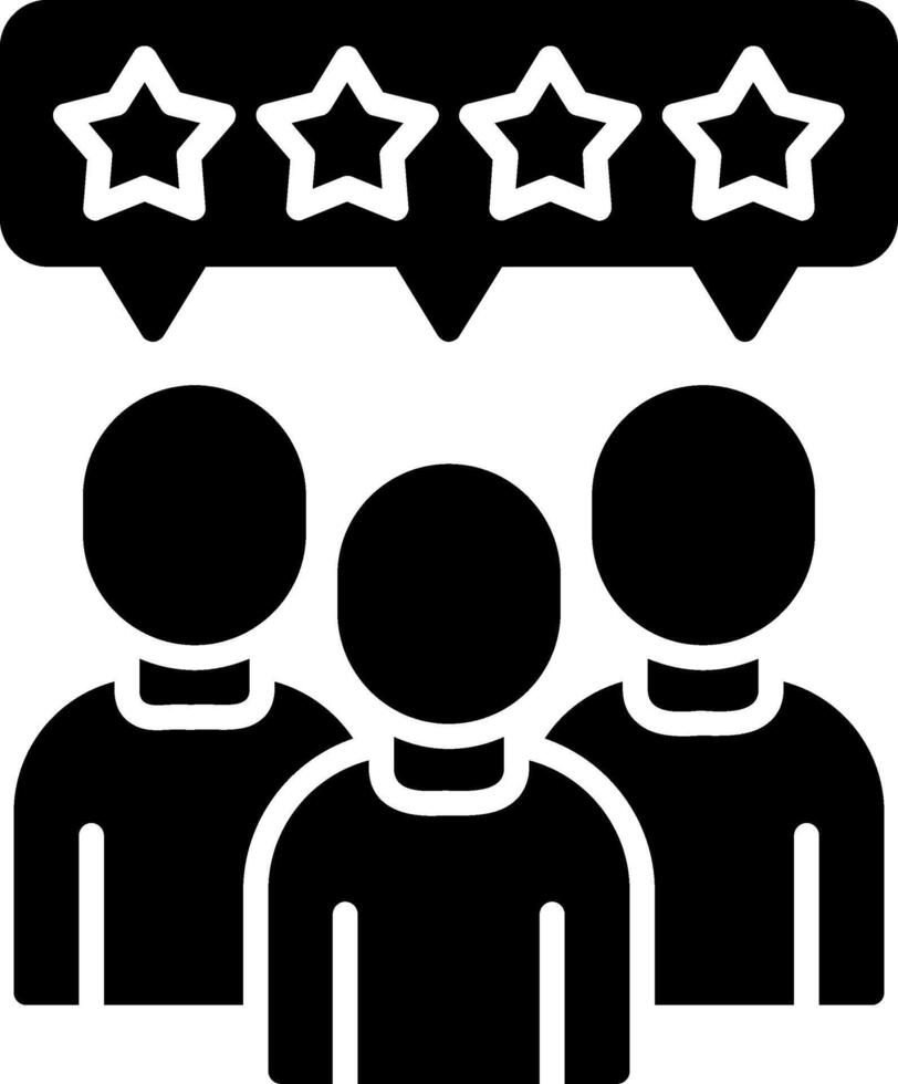 Grouping Glyph Icon vector