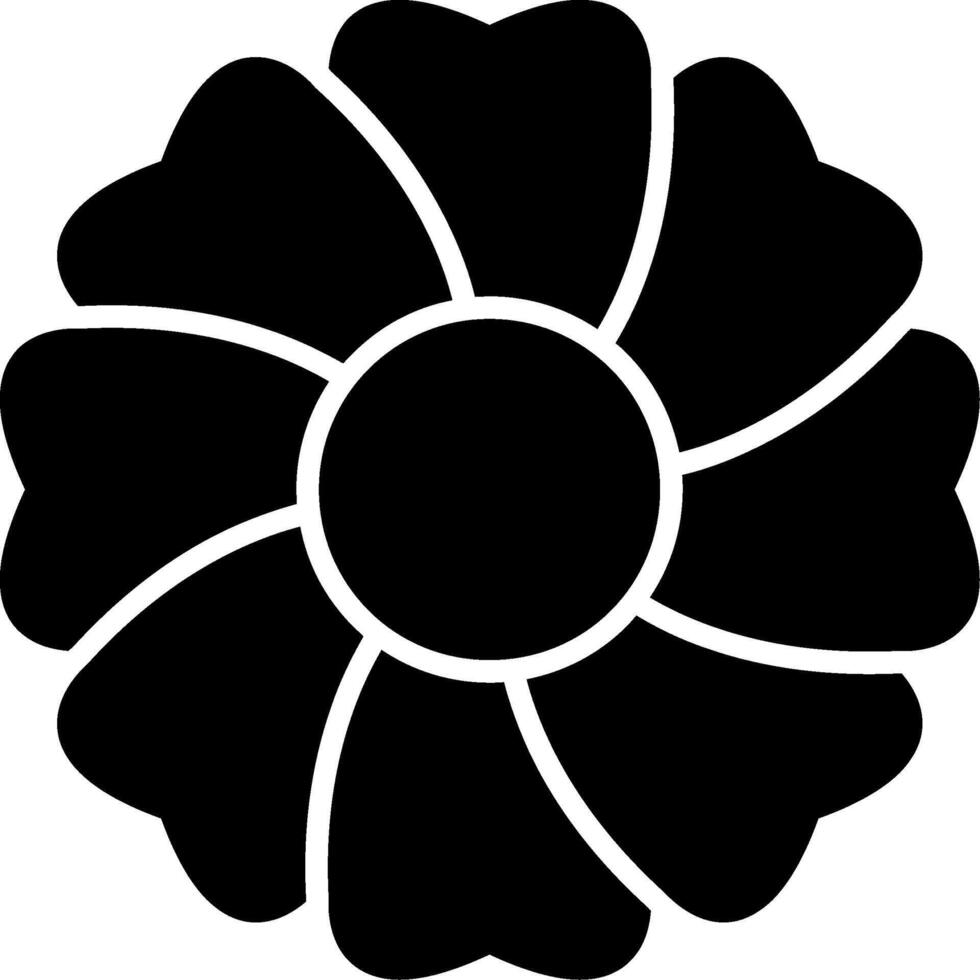 Geranium Glyph Icon vector