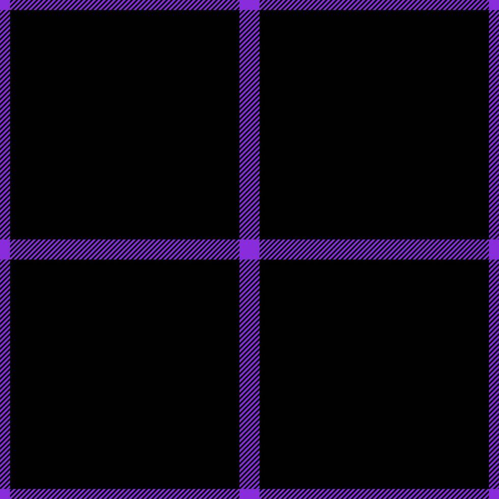 Love seamless textile plaid, shirt background pattern . Cutout texture fabric tartan check in violet and black colors. vector