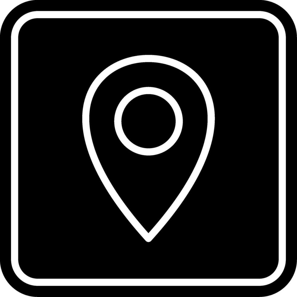 Location Glyph Icon vector