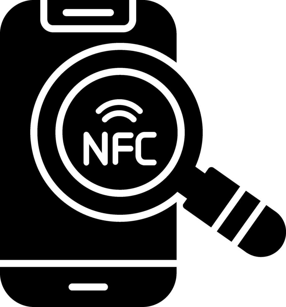 Nfc Glyph Icon vector