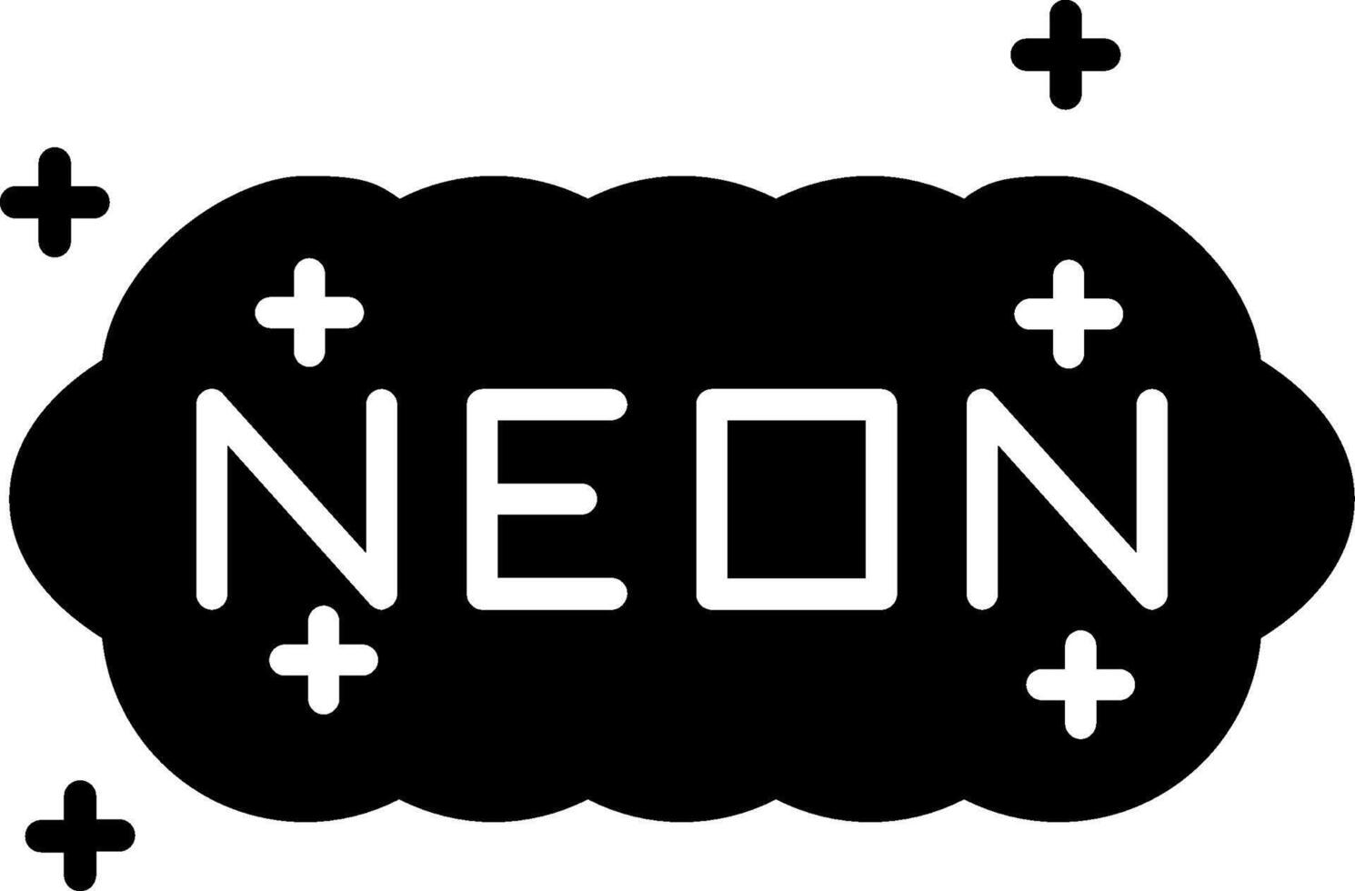 Neon Glyph Icon vector