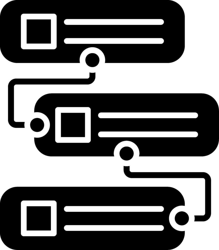 Prioritization Glyph Icon vector