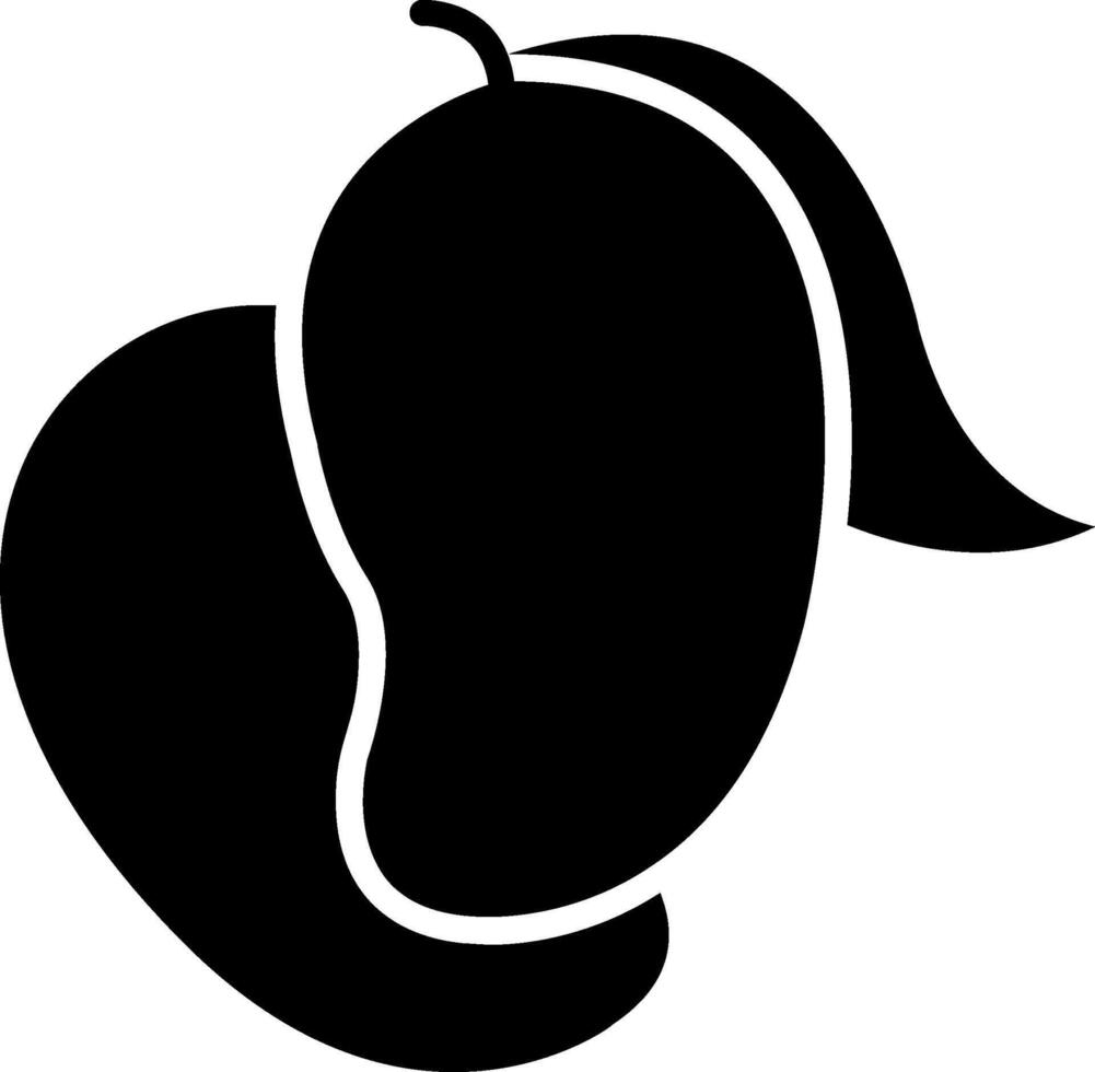 Mango Glyph Icon vector