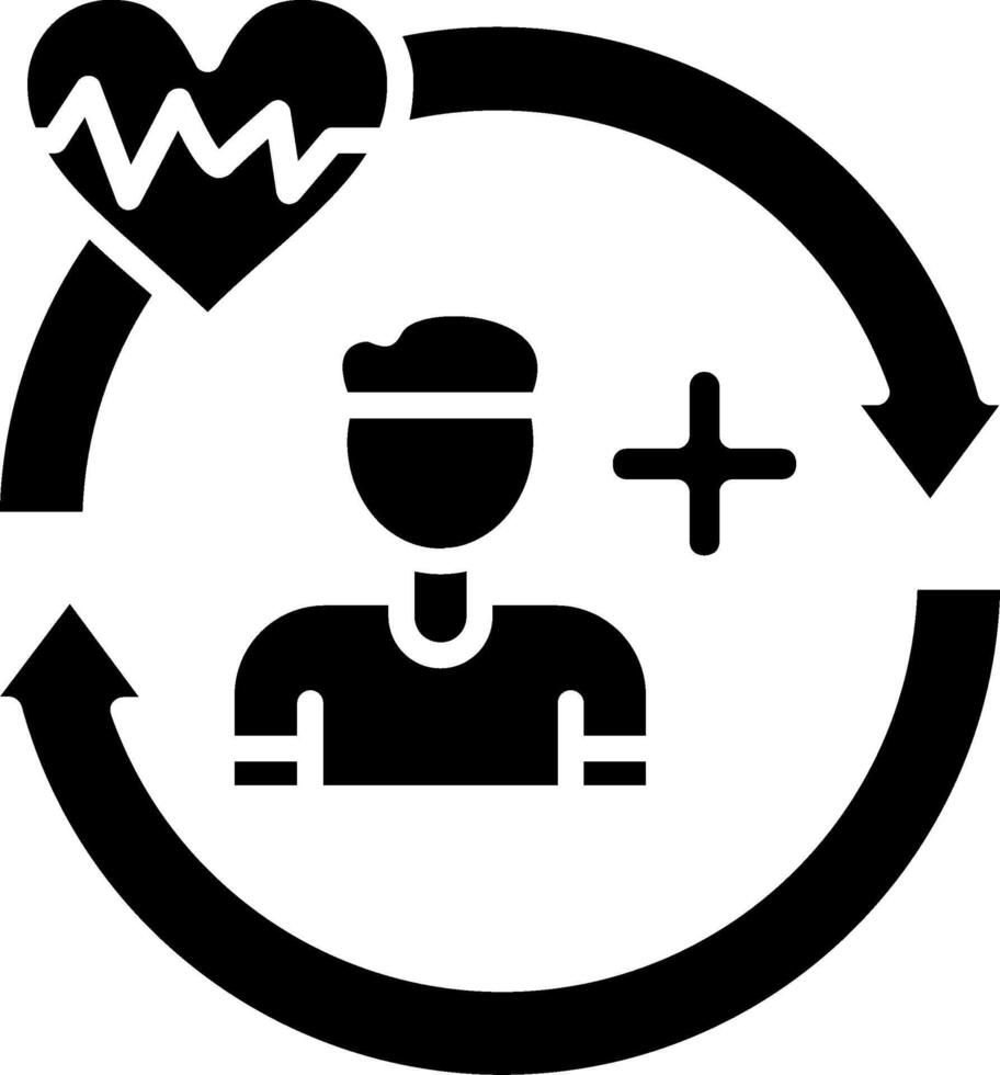 Rehab Glyph Icon vector