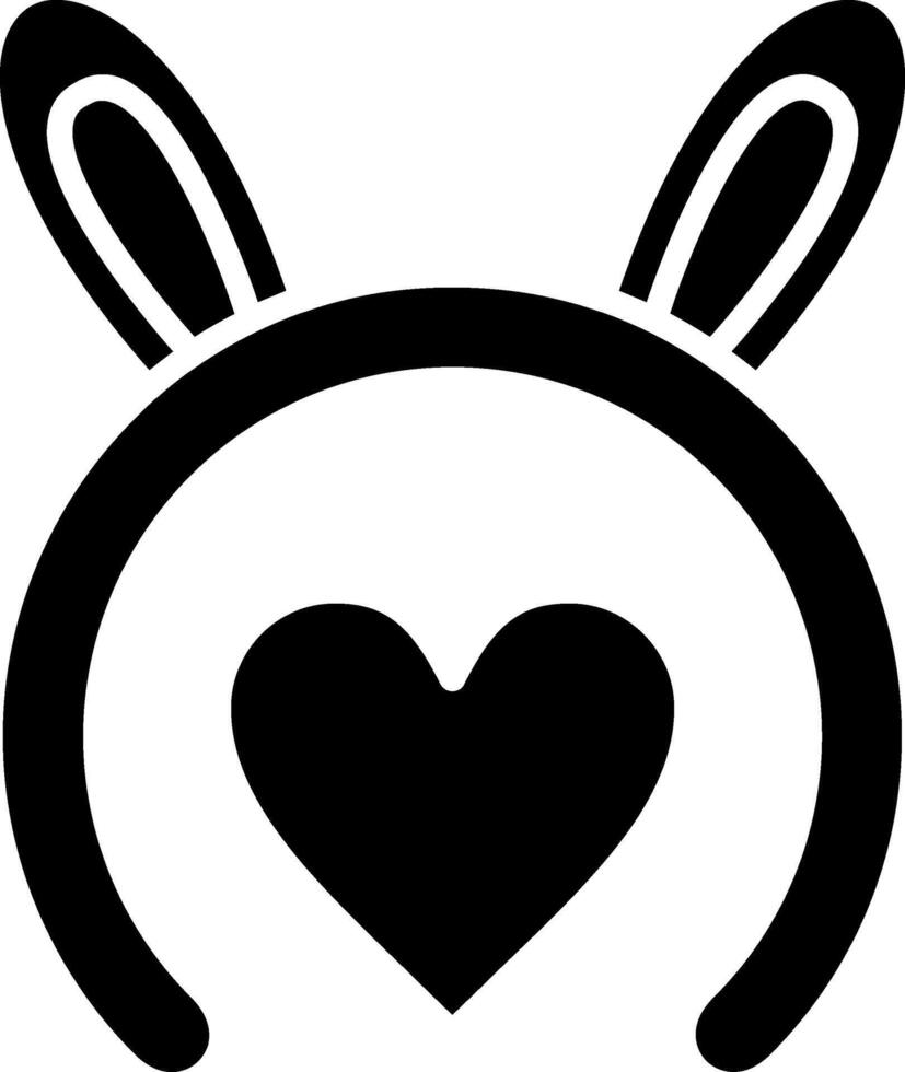 Rabbit Glyph Icon vector