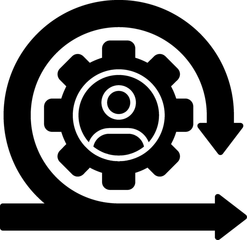 Scrum Glyph Icon vector