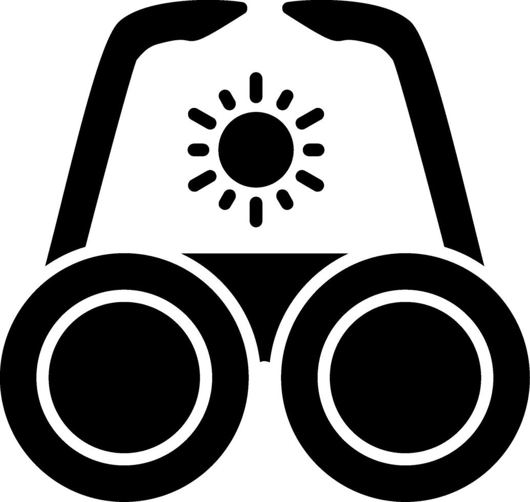 Sunglasses Glyph Icon vector