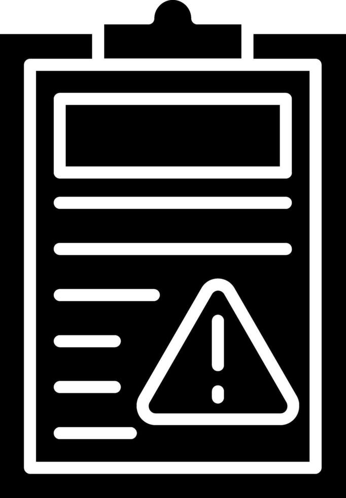 Register Glyph Icon vector