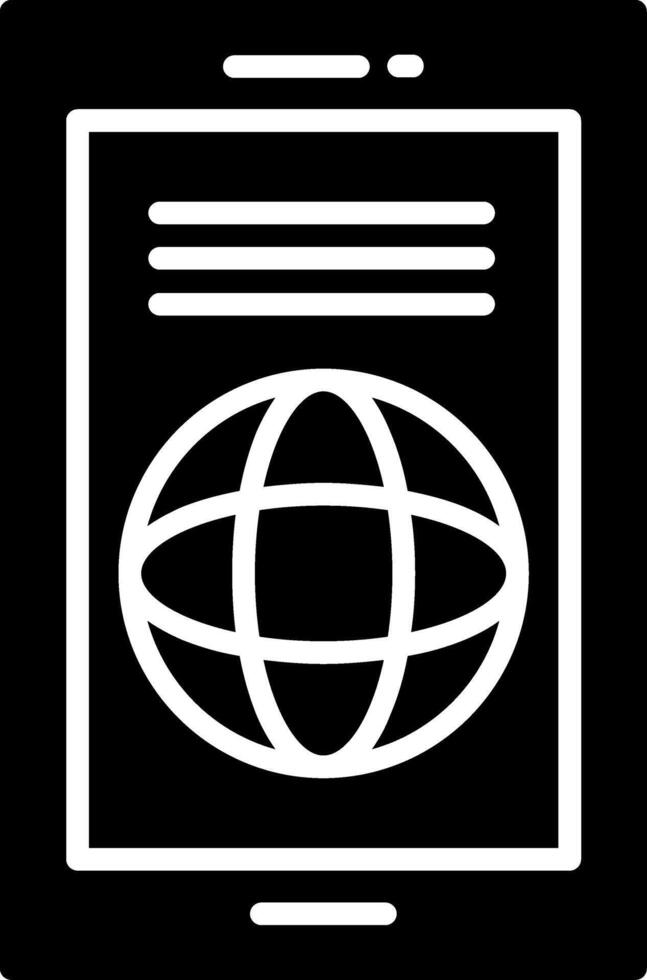 World Glyph Icon vector