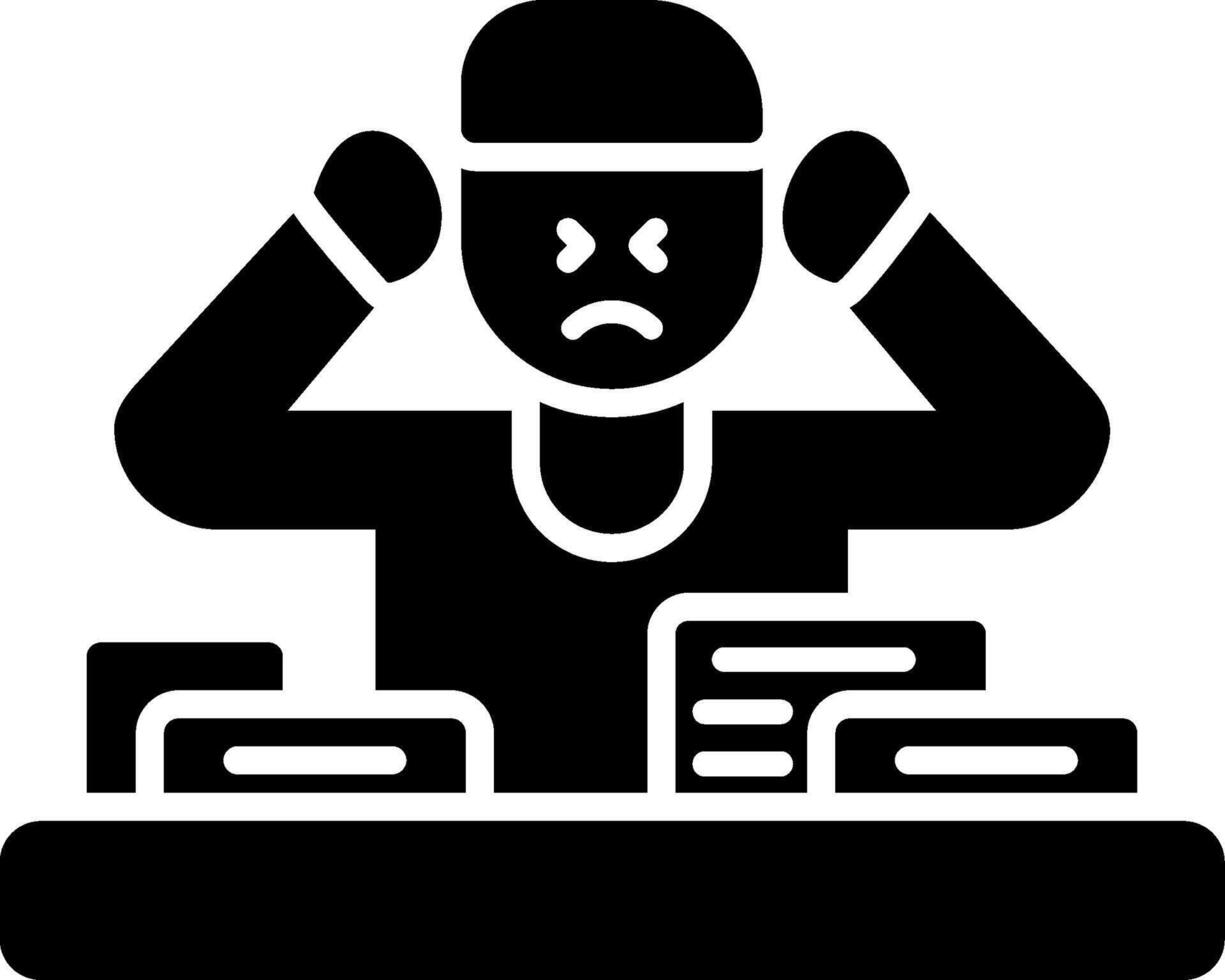 Unorganized Glyph Icon vector