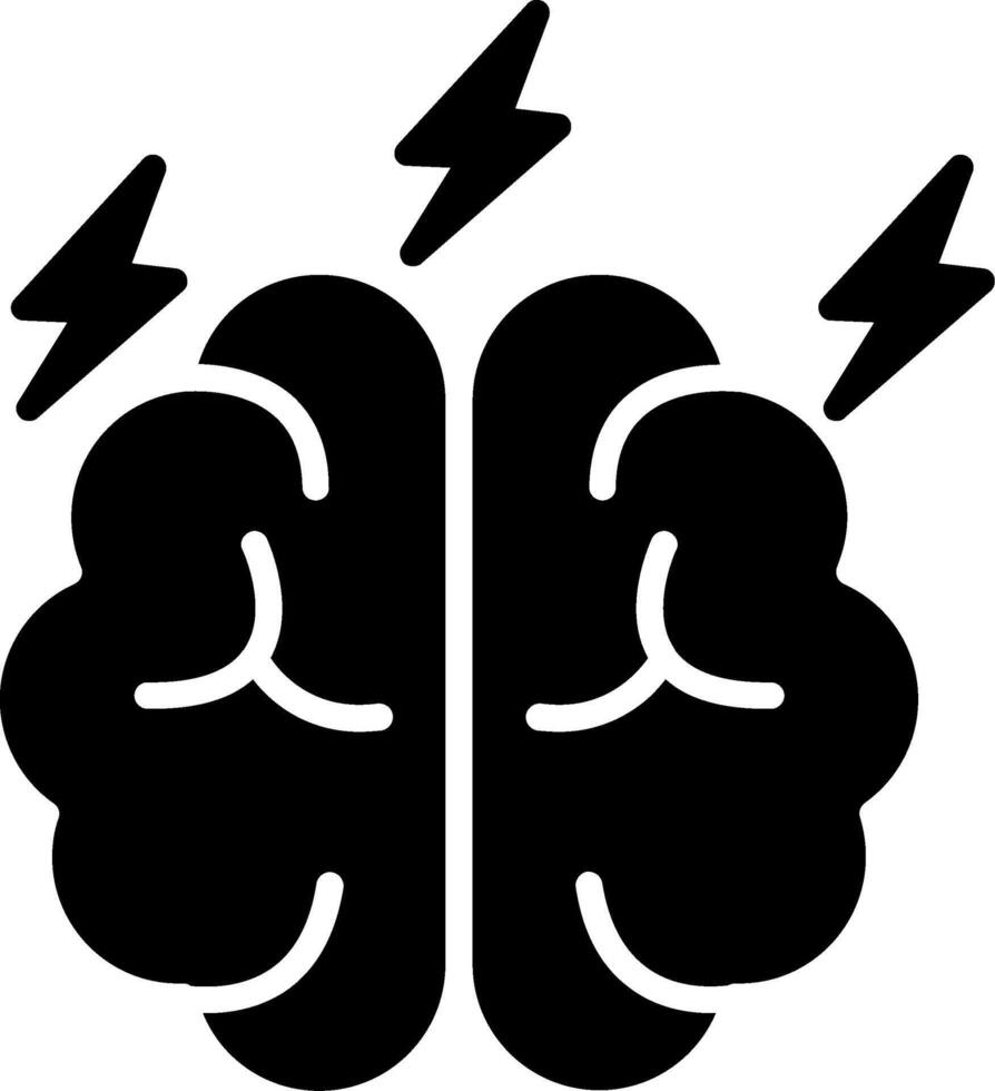 Brainstorming Glyph Icon vector