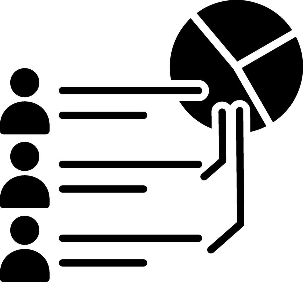 Customer Glyph Icon vector