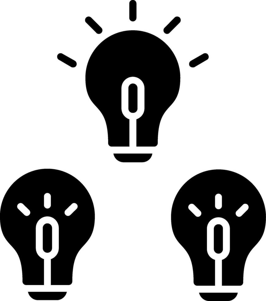Differentiation Glyph Icon vector