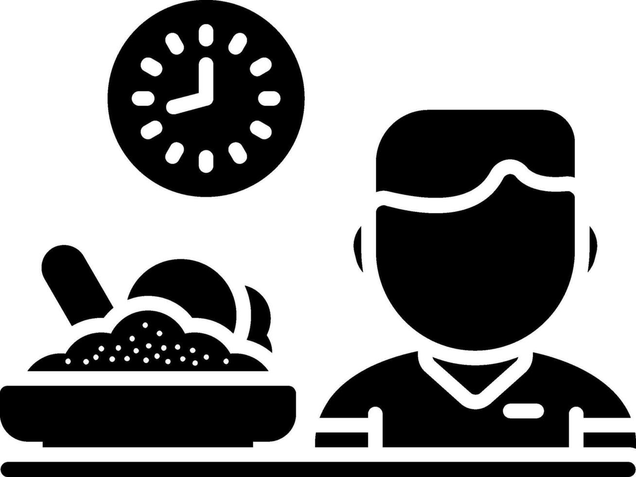 Eat Glyph Icon vector