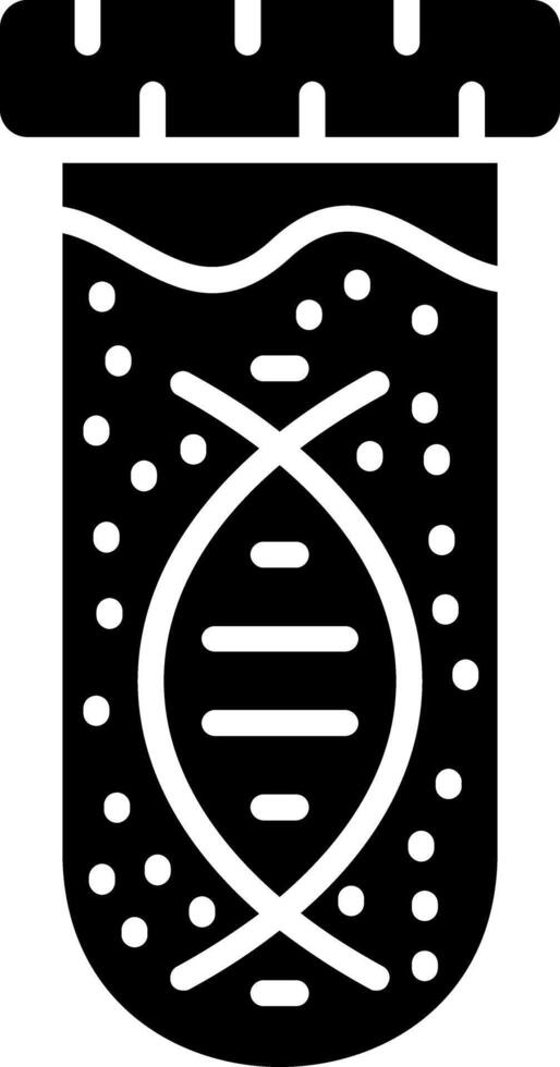 Dna Glyph Icon vector