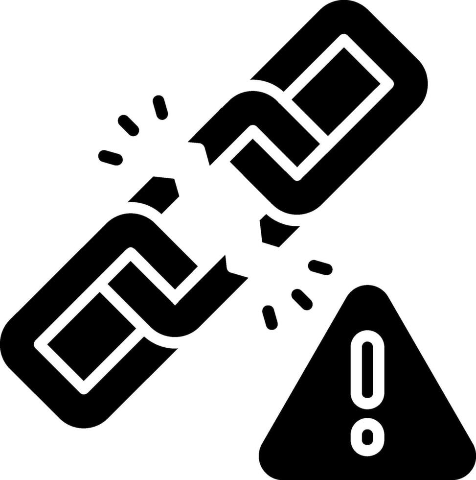 Chain Glyph Icon vector