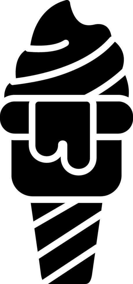 Ice Cream Glyph Icon vector